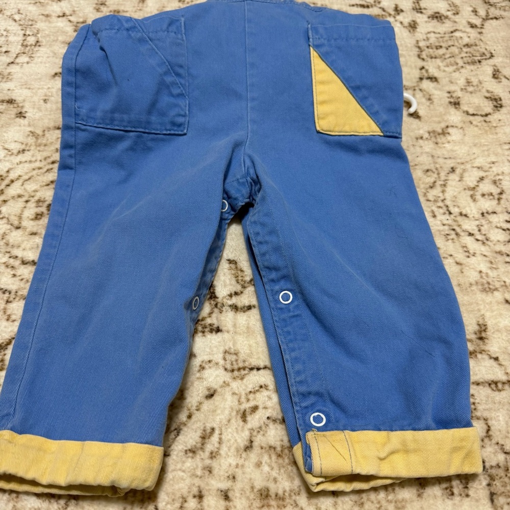Vintage healthtex overalls color block-18 months - Picture 2 of 6